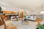 The great room is open to the kitchen.