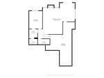 Lower level floor plan.