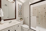 Second full bath with walk in shower.