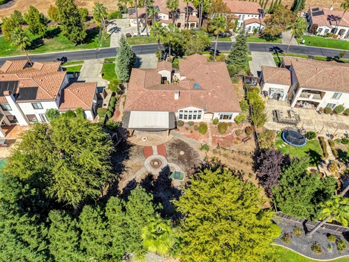 4095 Kingsbarns Drive Roseville CA 95747 drone from backyard straight on gr134