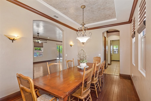 4095 Kingsbarns Drive Roseville CA 95747 formal dining from windows facing gathering room gr59