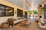 Pet Friendly Screened Patio Staged