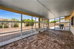 Screened Patio with Pet Shelves