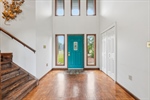 Enter into the two story foyer.