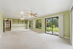 Downstairs bonus room walks out to the creek.