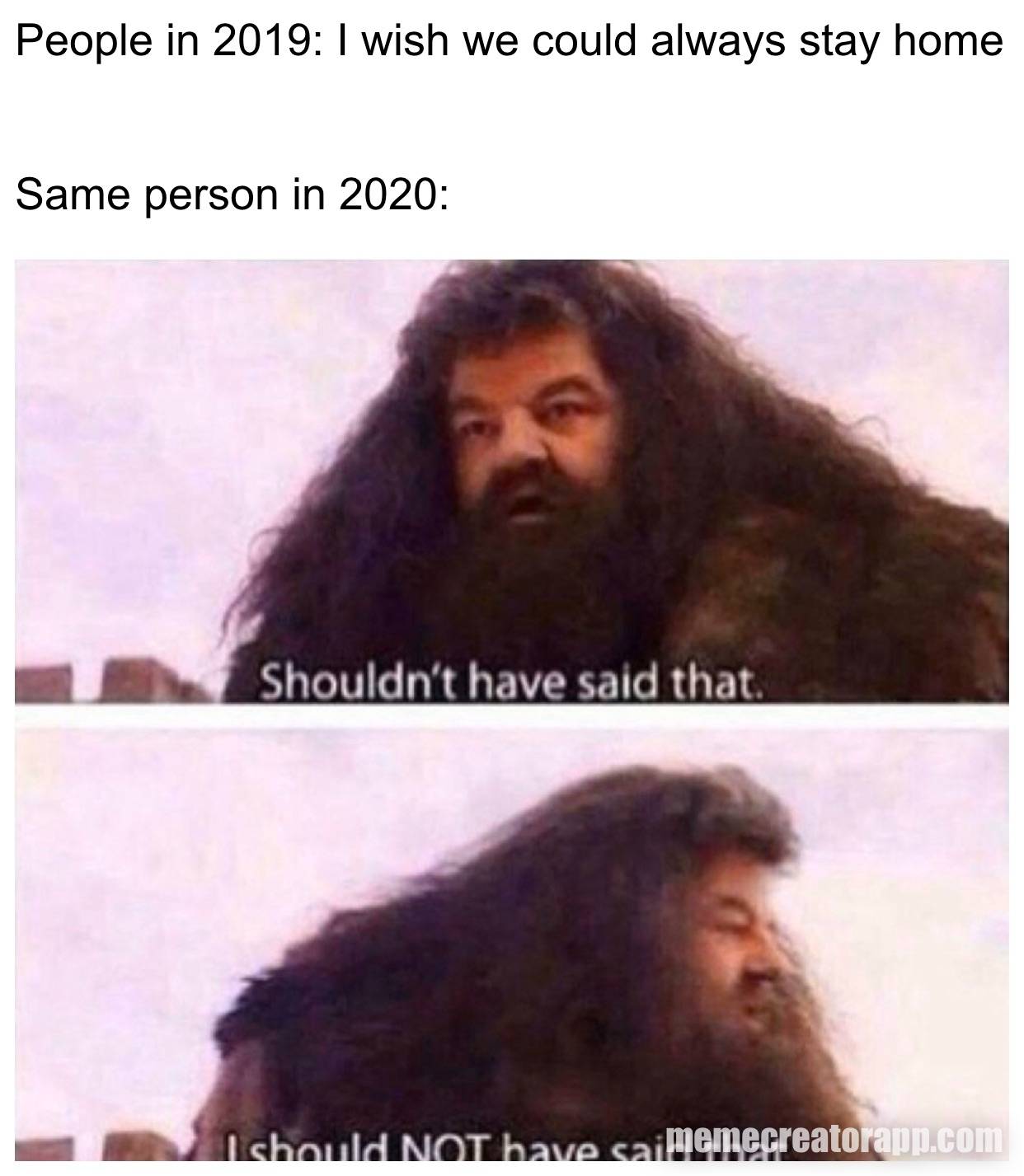 People In 19 I Wish We Could Always Stay Home Same Person In Meme On Memecreatorapp Com