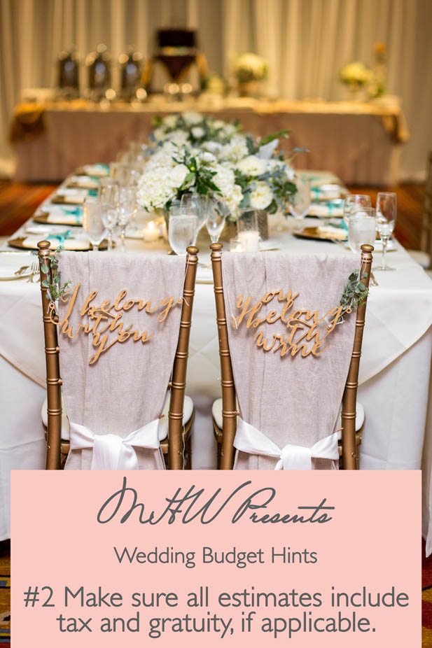 wedding budget hints continued my hotel wedding