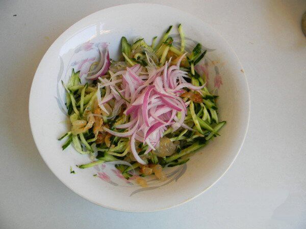 Add in chopped green