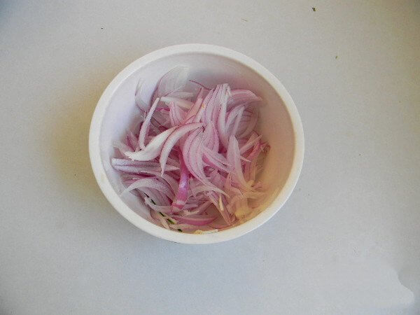 Shred the shallots