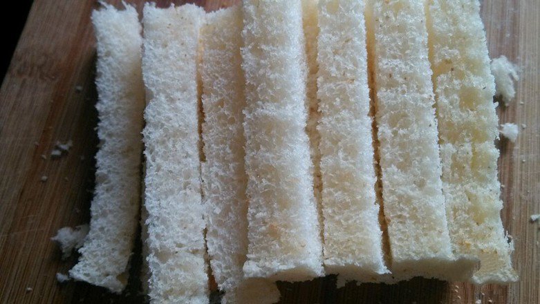 cut the strips and dice