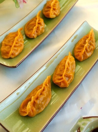 Steamed Dumplings with Pumpkin Puree