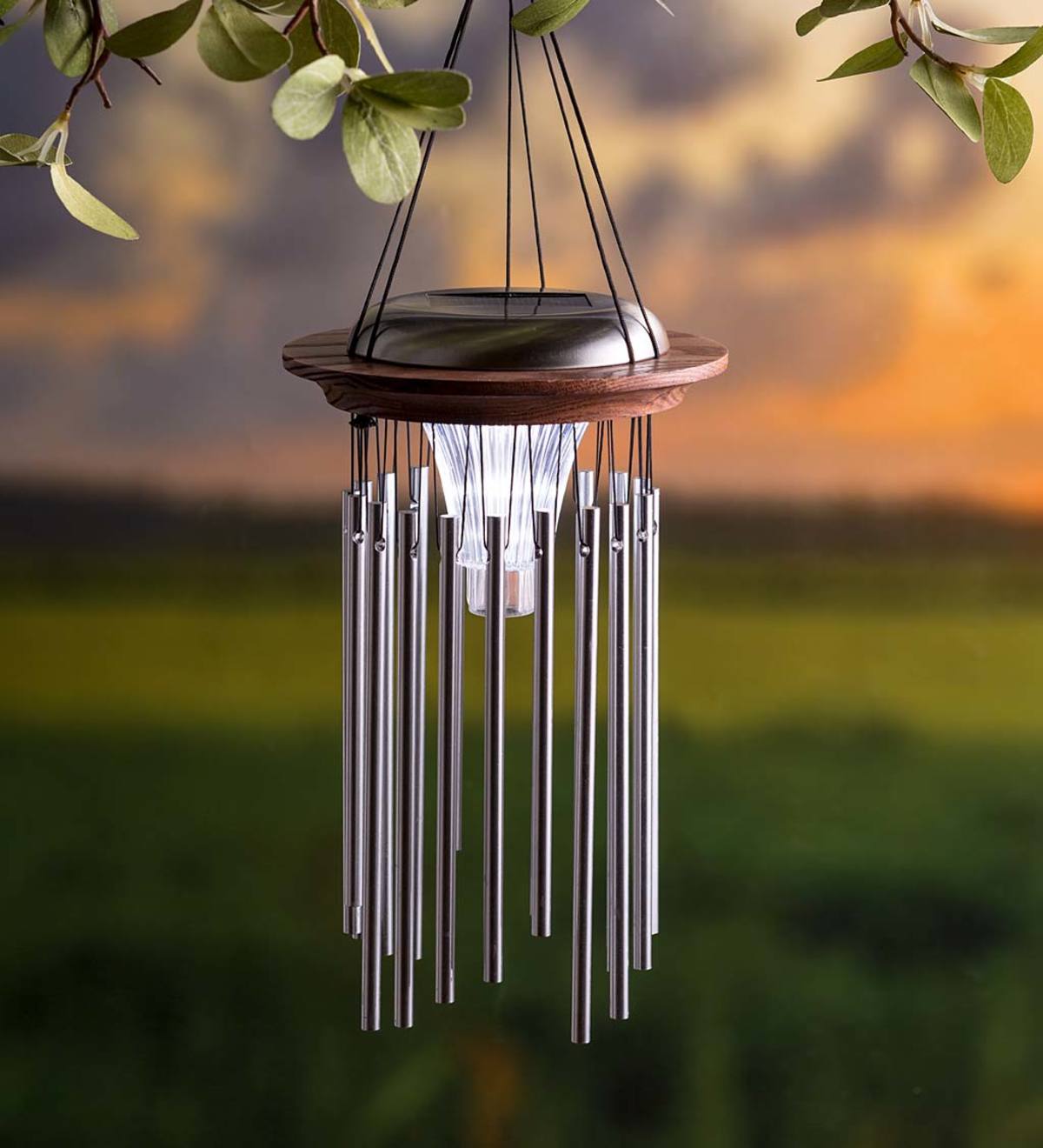 Solar Lighted Wind Chime