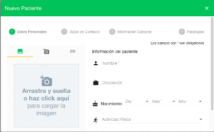 create patient dialog