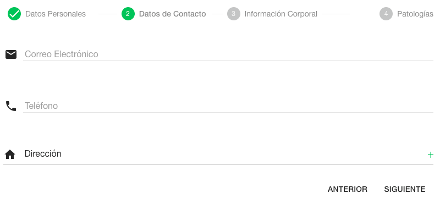 create patient second step dialog