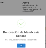 subscription renewed