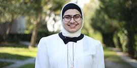 Malak Kudaimi, UCI alumna and staff member