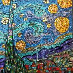Starry Night Mosaic by Anna Miranda