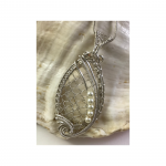 Wire Bobbin Lace Pendant by Belinda Belisle