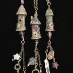 Bronze Clay Fairy Towers by Kathy Davis