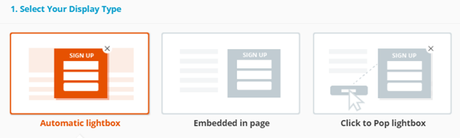 set display type for your form