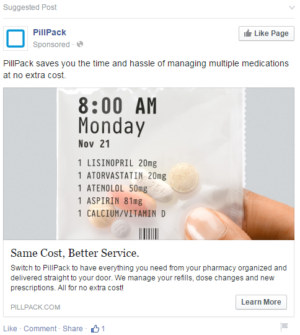 PillPack Pharmacy Ad
