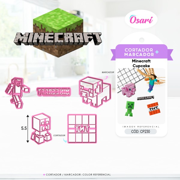 set de cup minecraf