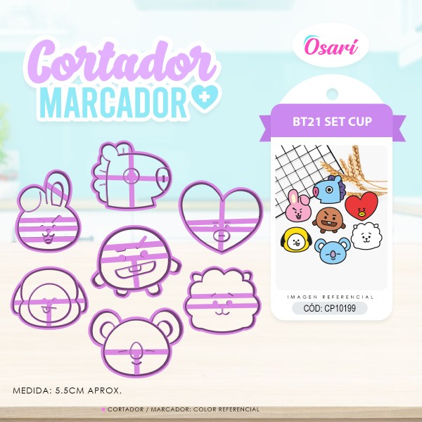BTS SET CUPCAKE