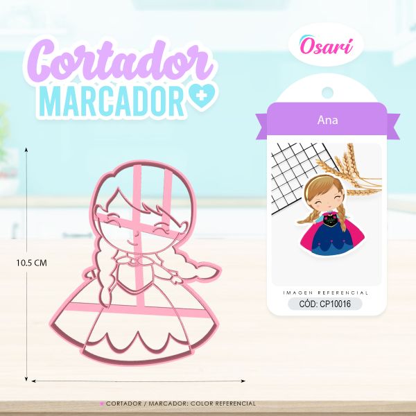 princesa ana frozen galleta