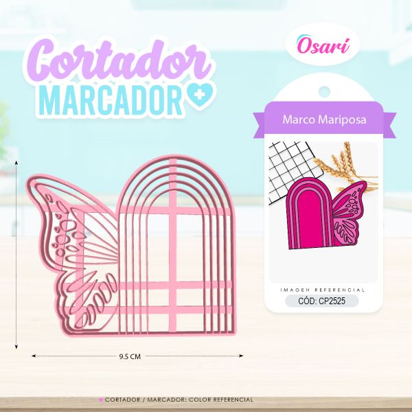 MARCO MARIPOSA – CORTADOR + MARCADOR