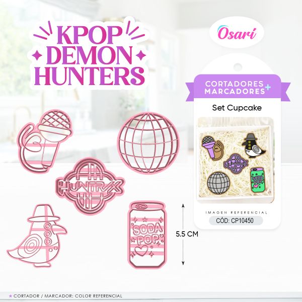 SET CUPCAKE KPOP DEMON HUNTERS