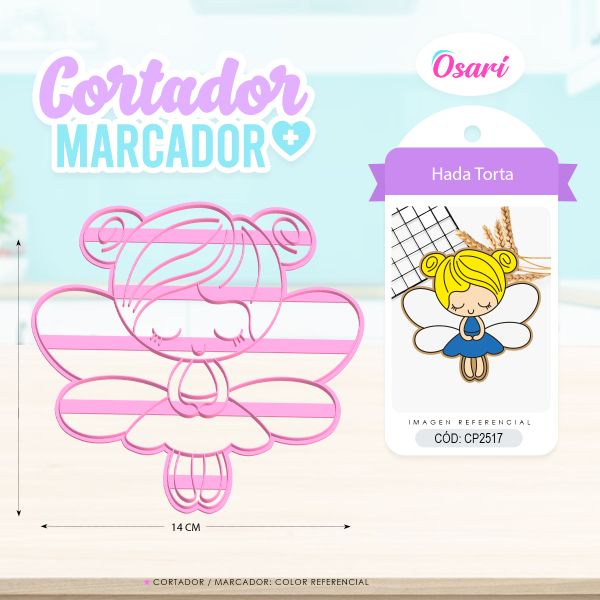 HADAS / HADITA 14CM TORTA – CORTADOR + MARCADOR