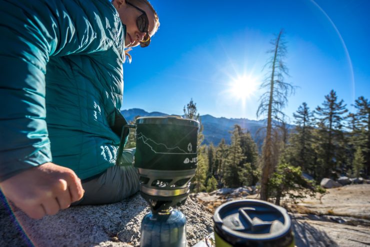 Breakfast looking over the JMT.