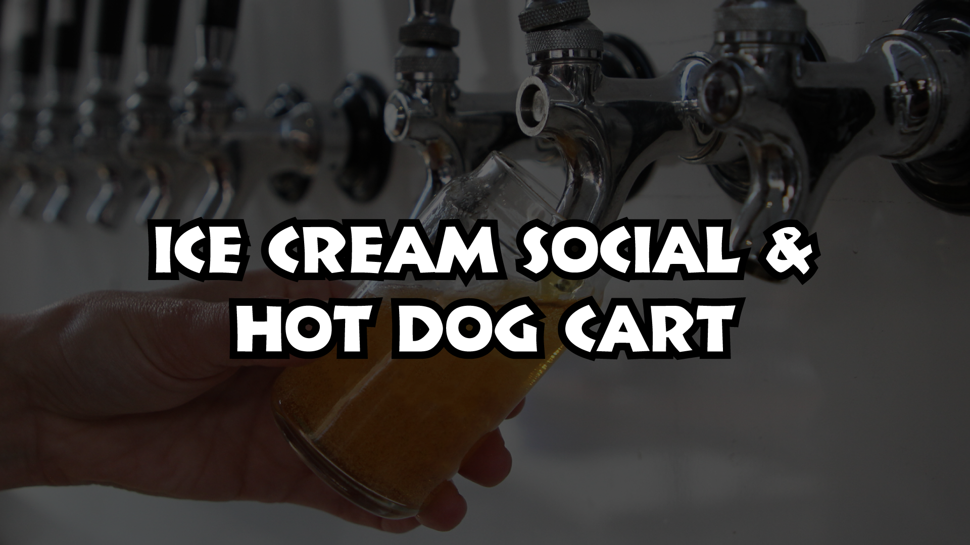 Ice Cream Social & Hot Dog Cart with Pizza Port