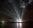 Picture of lightning flashing by shuttle launchpad