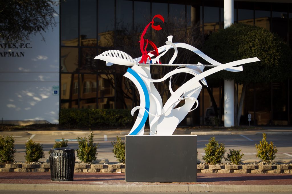 downtown Plano portal project. city go plano, sculpture, joshua weiner, artist, public art