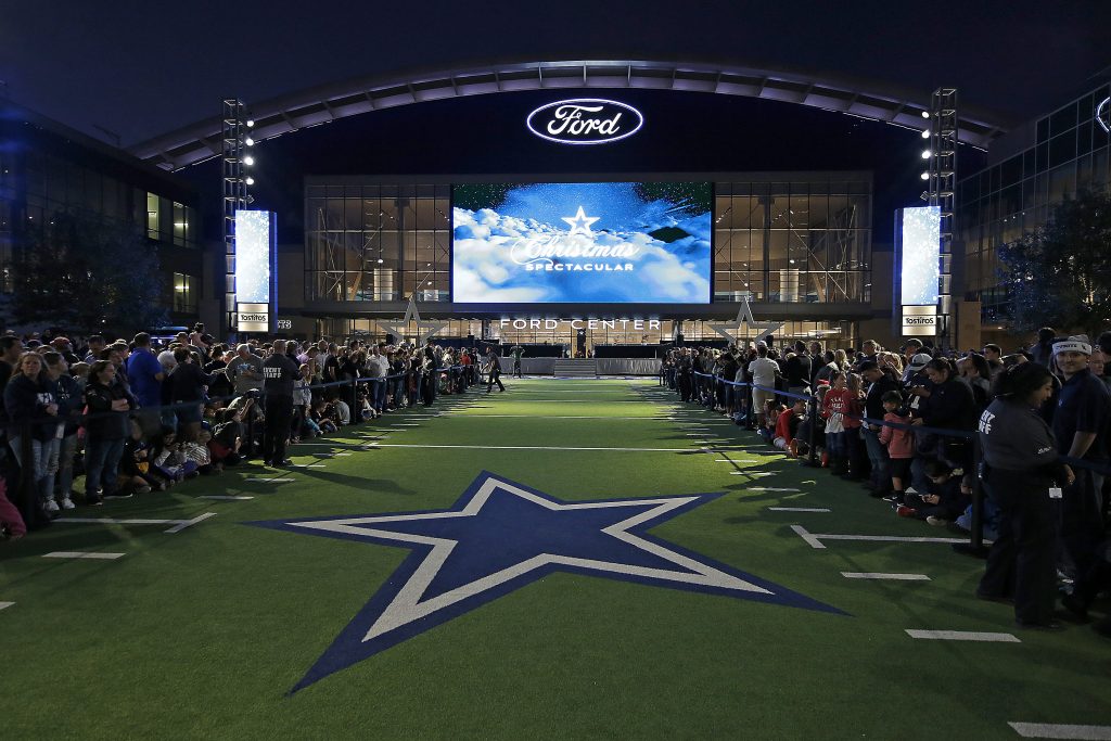 The Dallas Cowboys Christmas Spectacular at Ford Center at The Star in Frisco, Texas. It was the first lighting of the Christmas tree held at The Star. Photo by James D. Smith/Dallas Cowboys