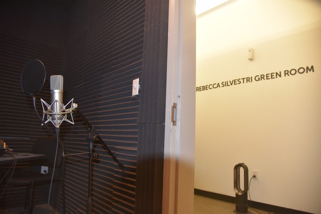 Rebecca Silvestri Green Room Legacy West Podcast studio