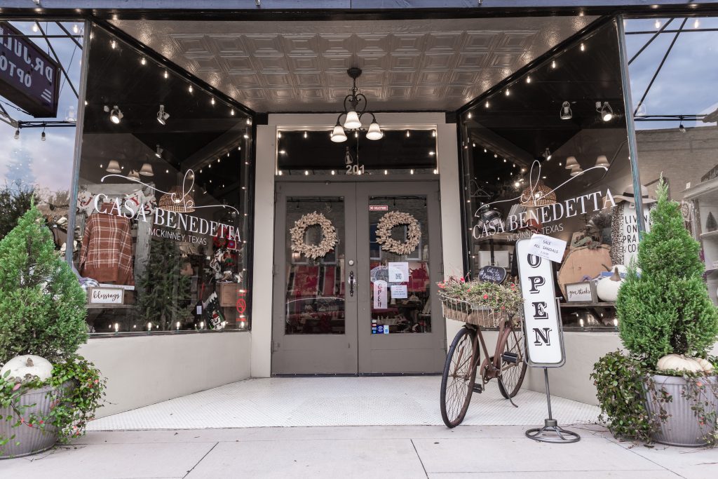 Casa Benedetta downtown McKinney storefront