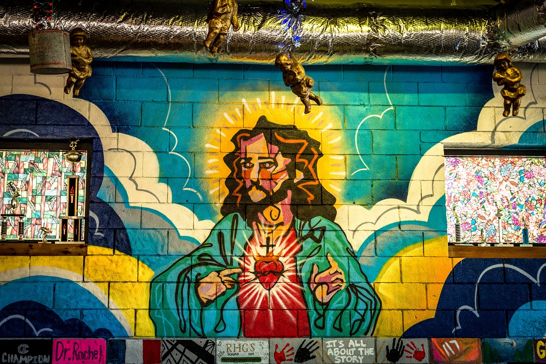 Jesus mural