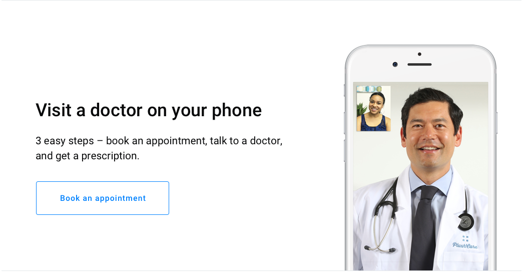 Doctor on phone