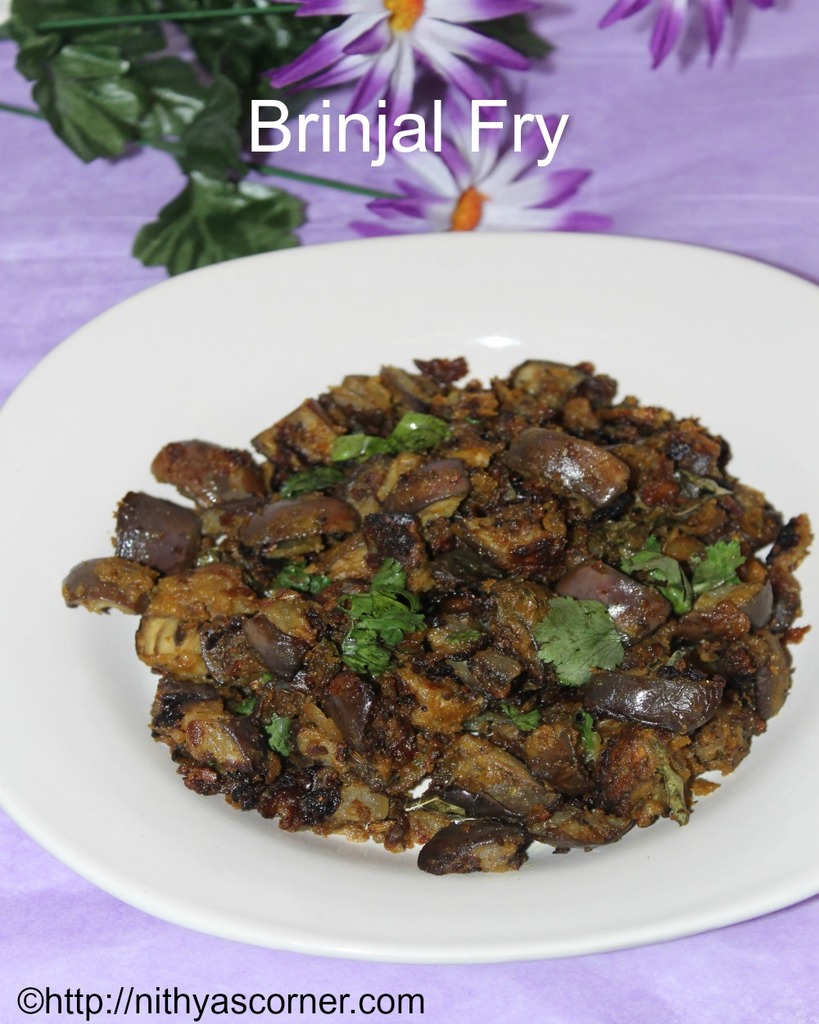 Brinjal fry recipe, Kathirikai pirattal recipe Brinjal fry recipe