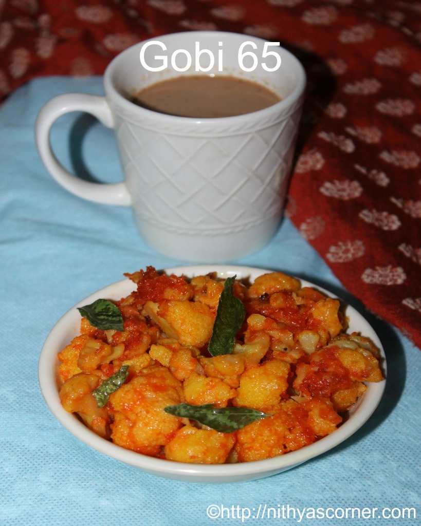 Gobi 65 recipe, cauliflower 65 recipe how to make gobi 65 recipe