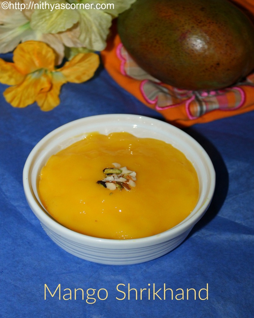 Mango Shrikhand Recipe,Amrakhand Recipe mango shrikhand or amrakhand recipe with step by step photos