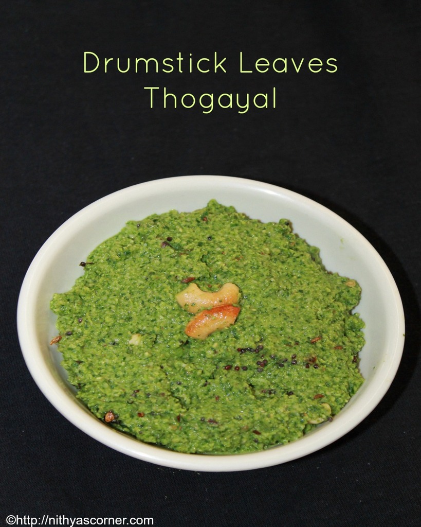 Murungai keerai thogayal, drumstick leaves chutney Murungai keerai thogayal, drumstick leaves chutney