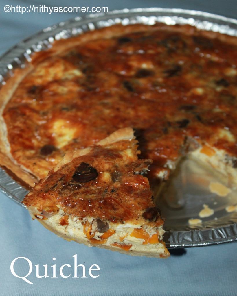 Mushroom bell pepper quiche Mushroom bell pepper quiche
