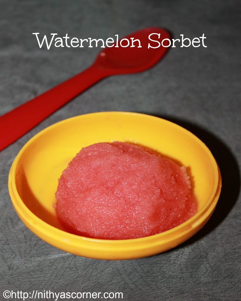 Watermelon sorbet recipe, 5 minutes watermelon sorbet Watermelon sorbet recipe, 5 minutes watermelon sorbet