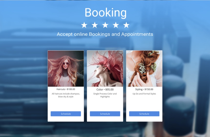 Booking Screenshot