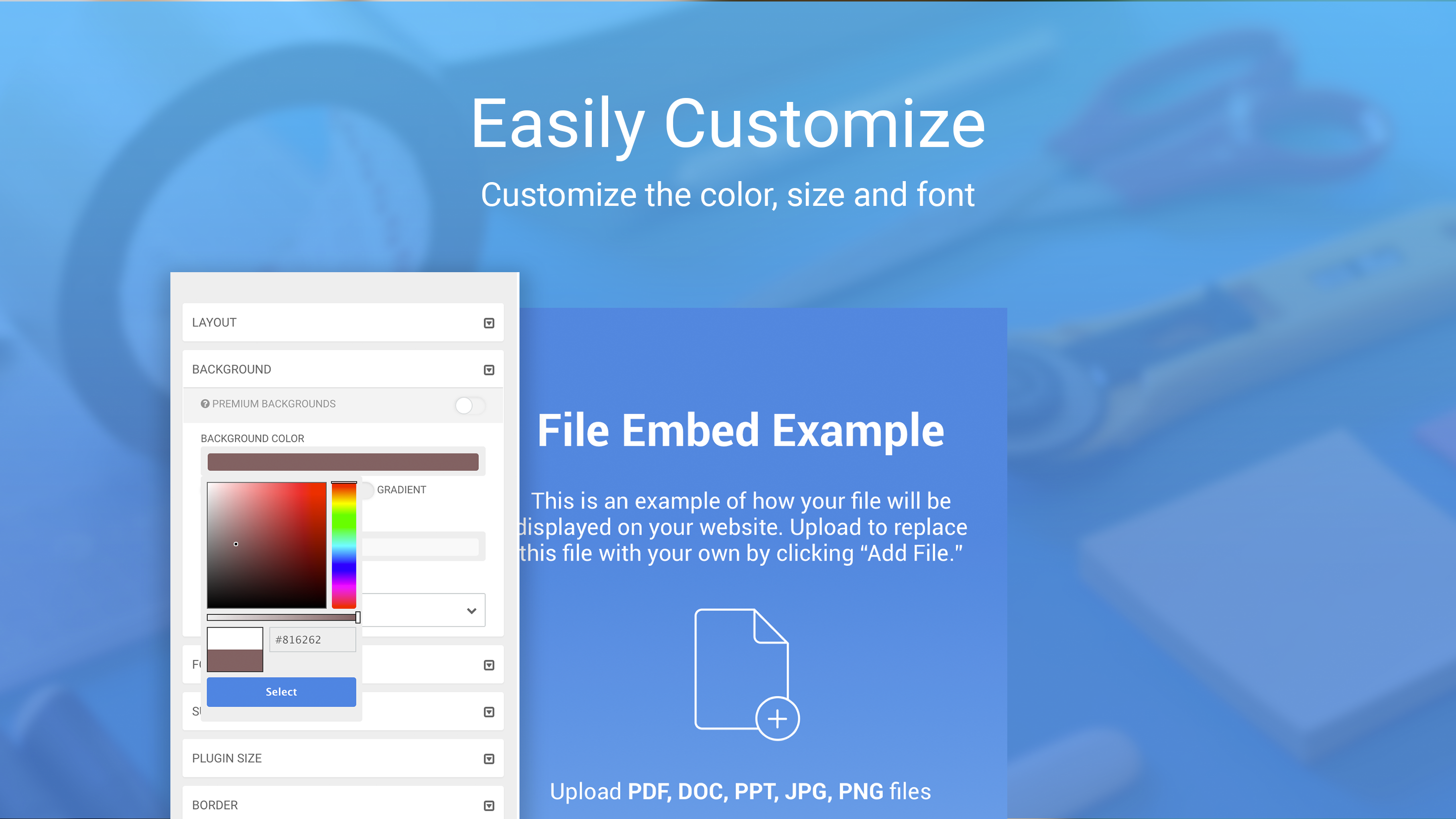 File Embed Screenshot
