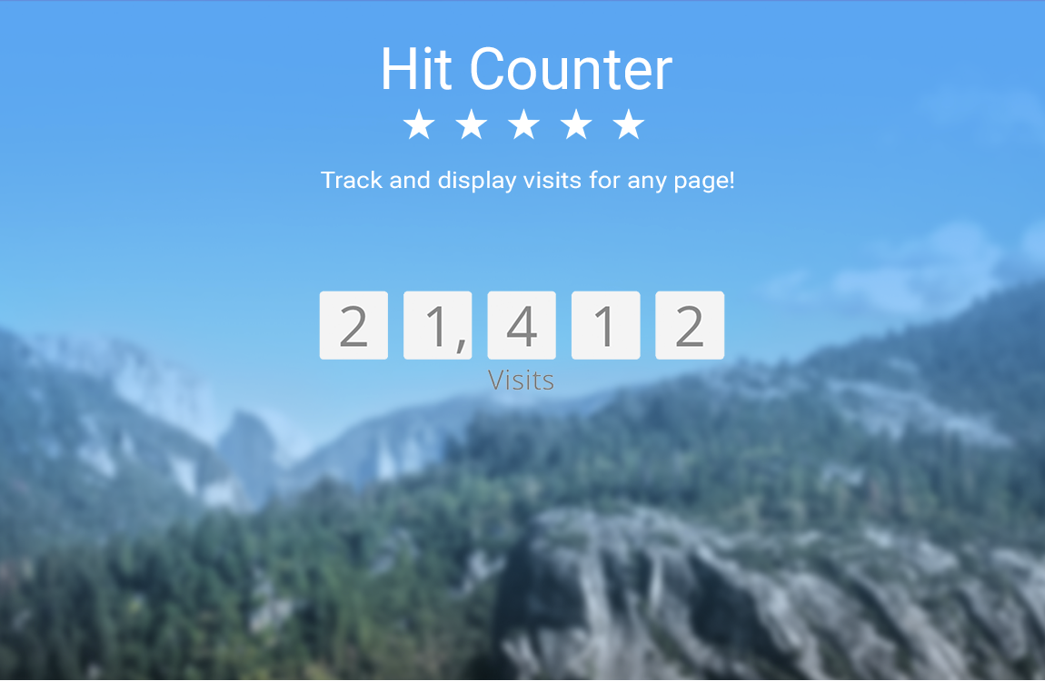 Hit Counter Screenshot
