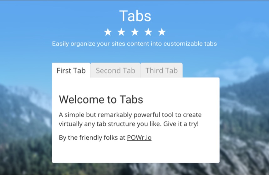 Tabs Screenshot
